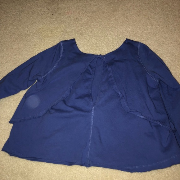 blue long sleeve shirt - Picture 2 of 2